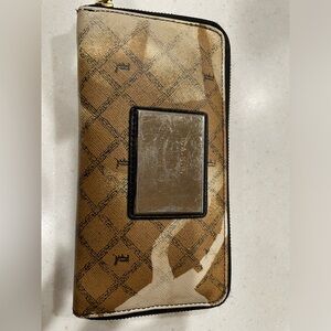 L.A.M.B Gwen Stefani large zip wallet